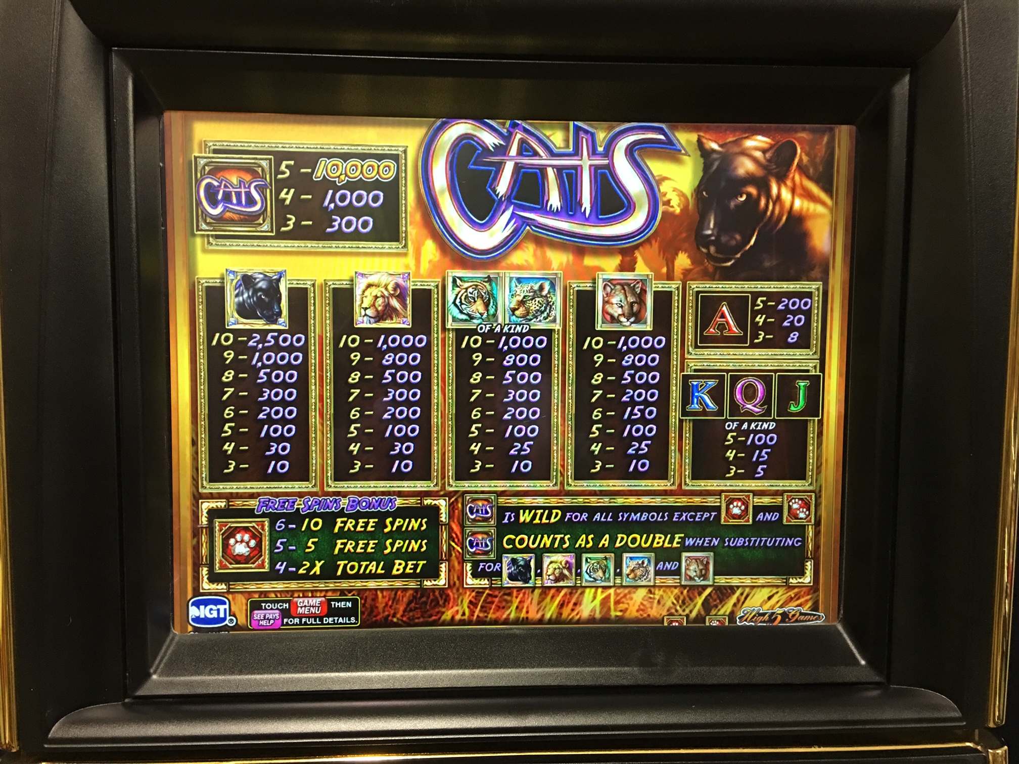 Free cats slots igt slot machines free real money